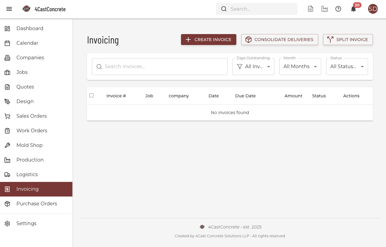 Invoice Dashboard